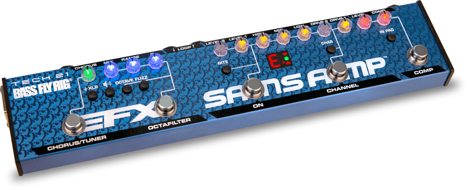 Tech 21 Bass Fly Rig v2 Multi-effects Bass Pedal