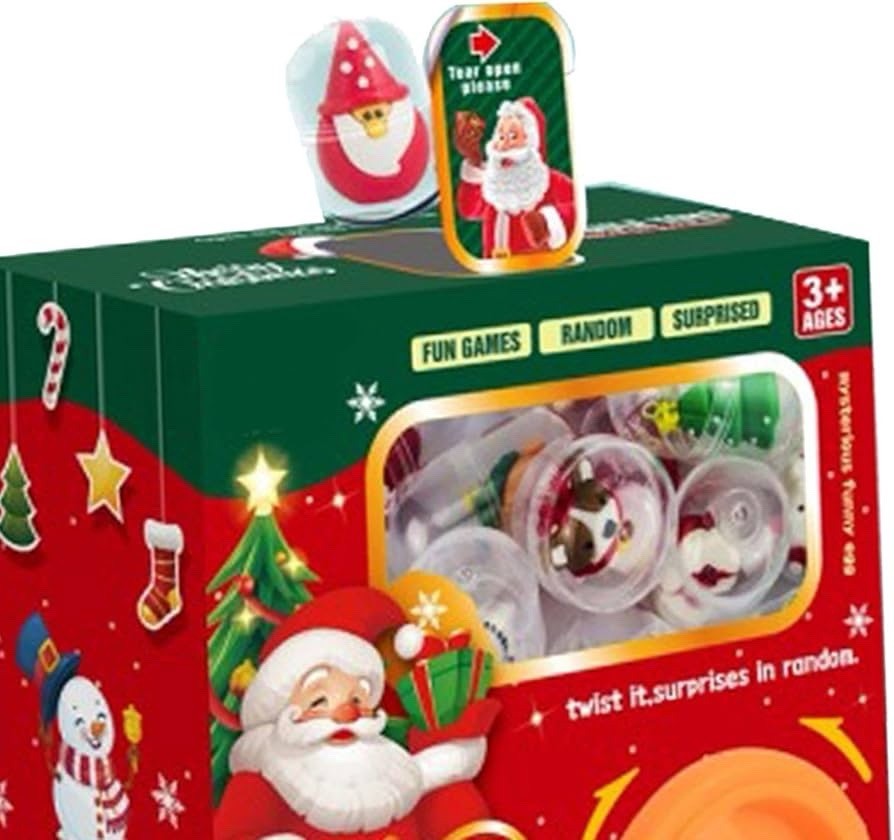 Claw Machine Christmas Vending Machines Pretend Play with 6 Eggs