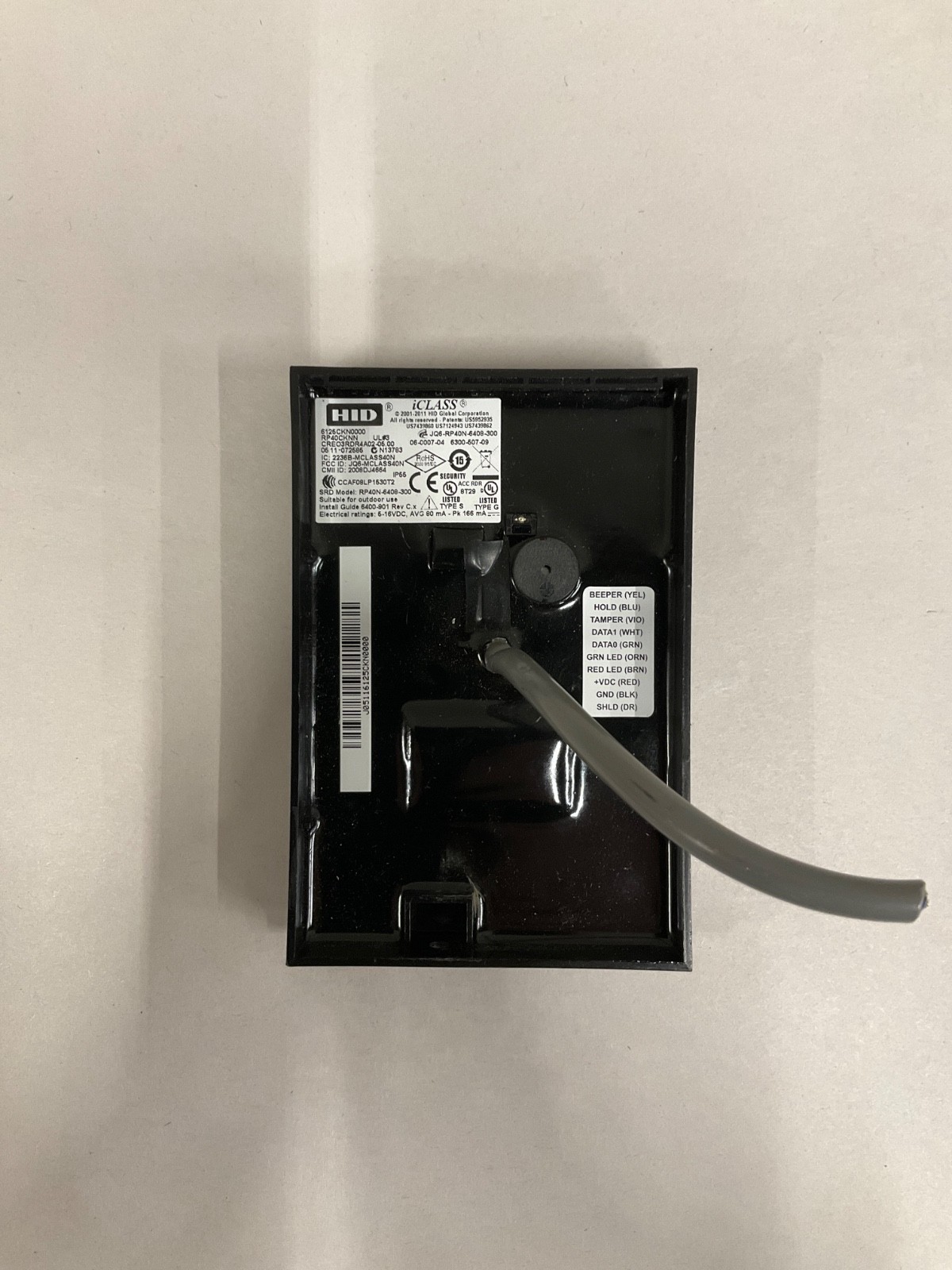 HID 6125CKN0000 MULTICLASS RP40CKNN Smart Card Reader