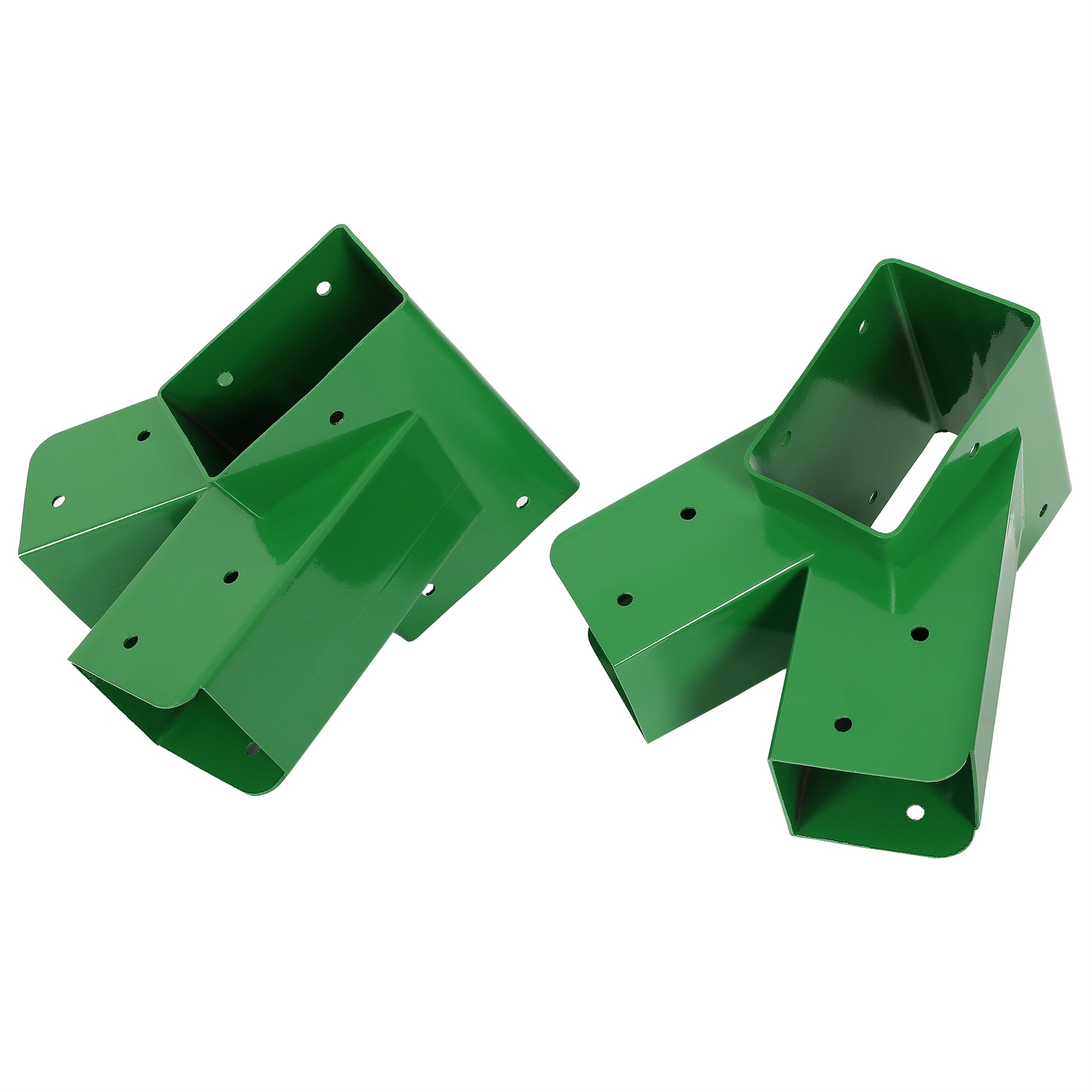 Brand New Pair 1-2-3 A-Frame Swing Set Brackets Complete Set 2 Brackets Green