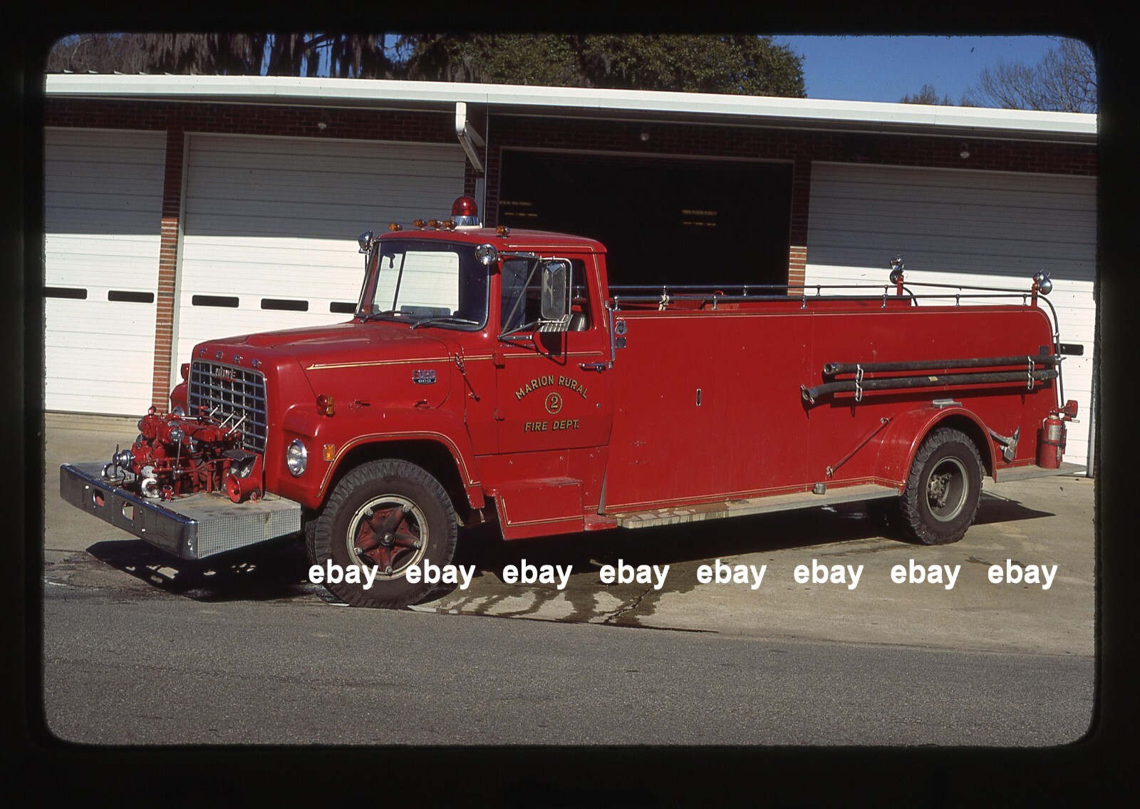 Marion SC 1971 Ford L Howe tanker Fire Apparatus Slide.