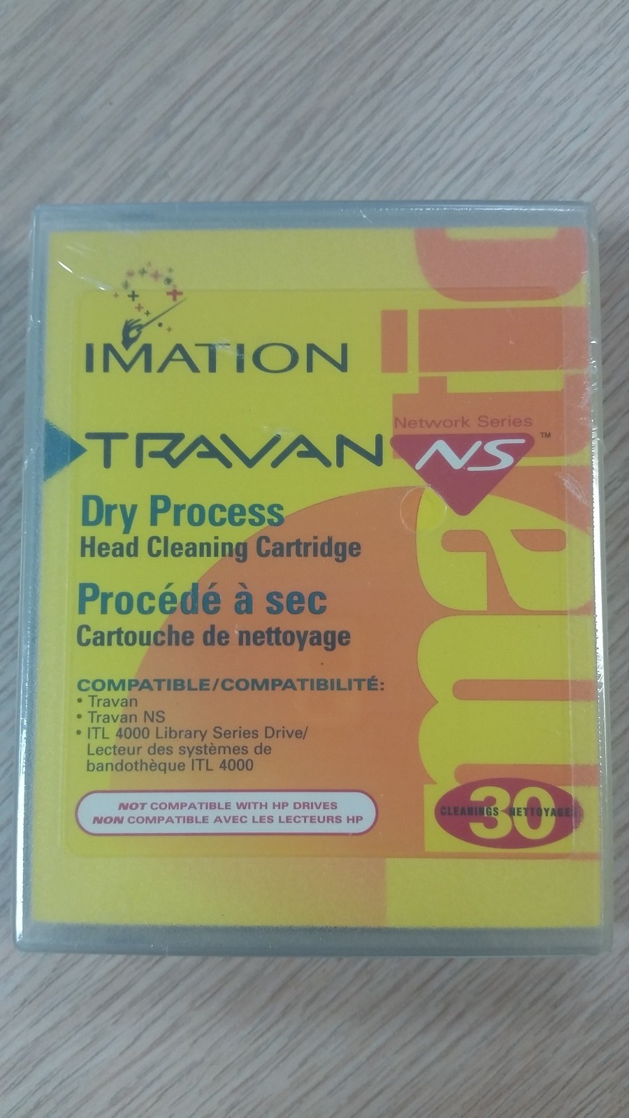 Imation Travan NS Dry Process Head Cleaning Cartridge