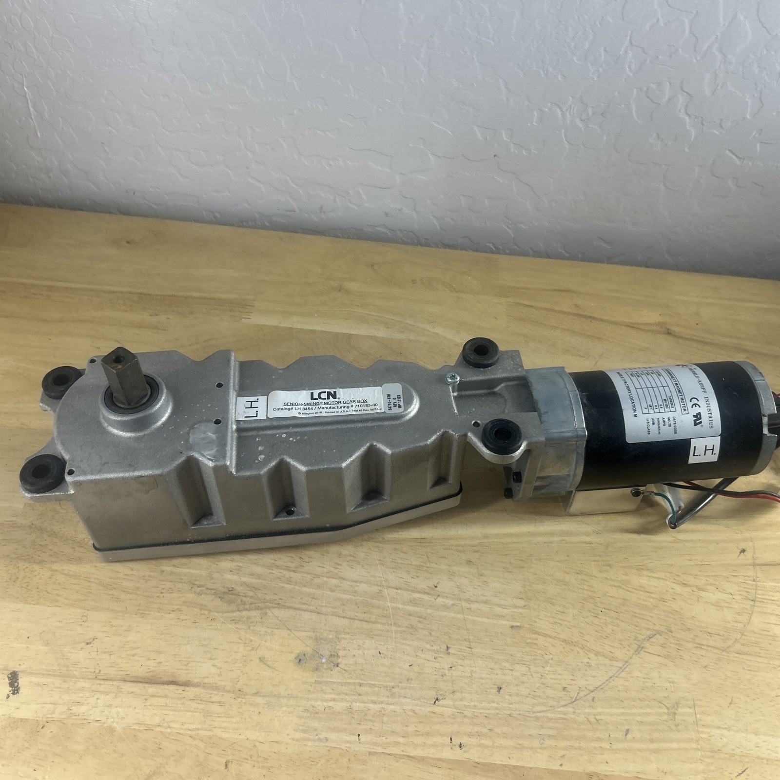 LCN SENIOR SWING MOTOR ASSEMBLY LH 3454/MANUF. # 710182-00