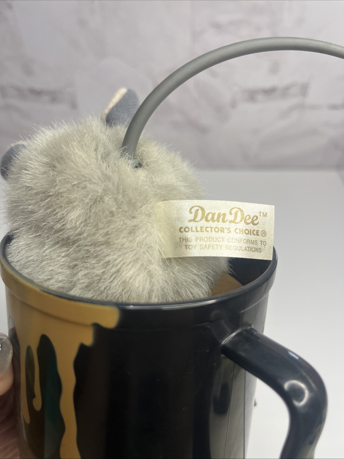 Vintage Dan Dee Animated Rat Mouse In Coffee Mug Halloween Prop