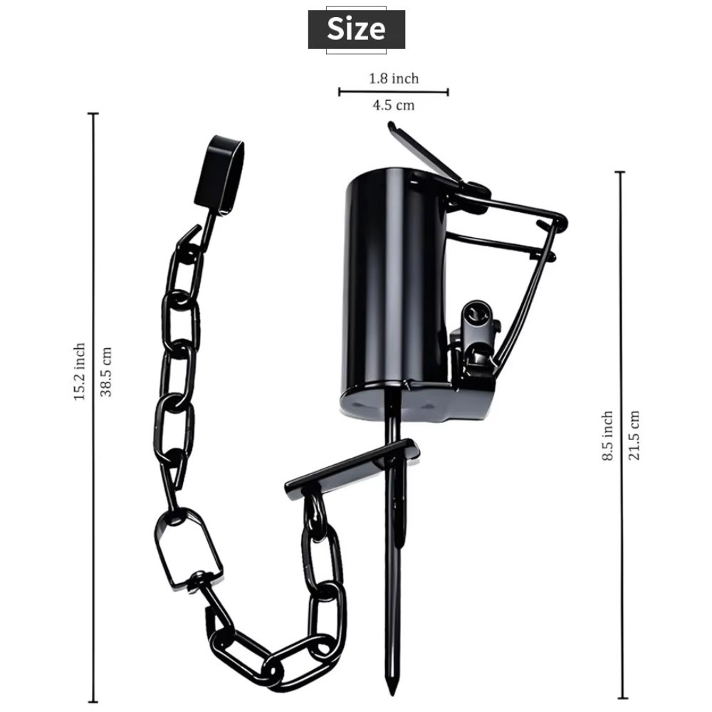 Foldable Live Animal Trap for Raccoon Heavy Duty Galvanized Cage