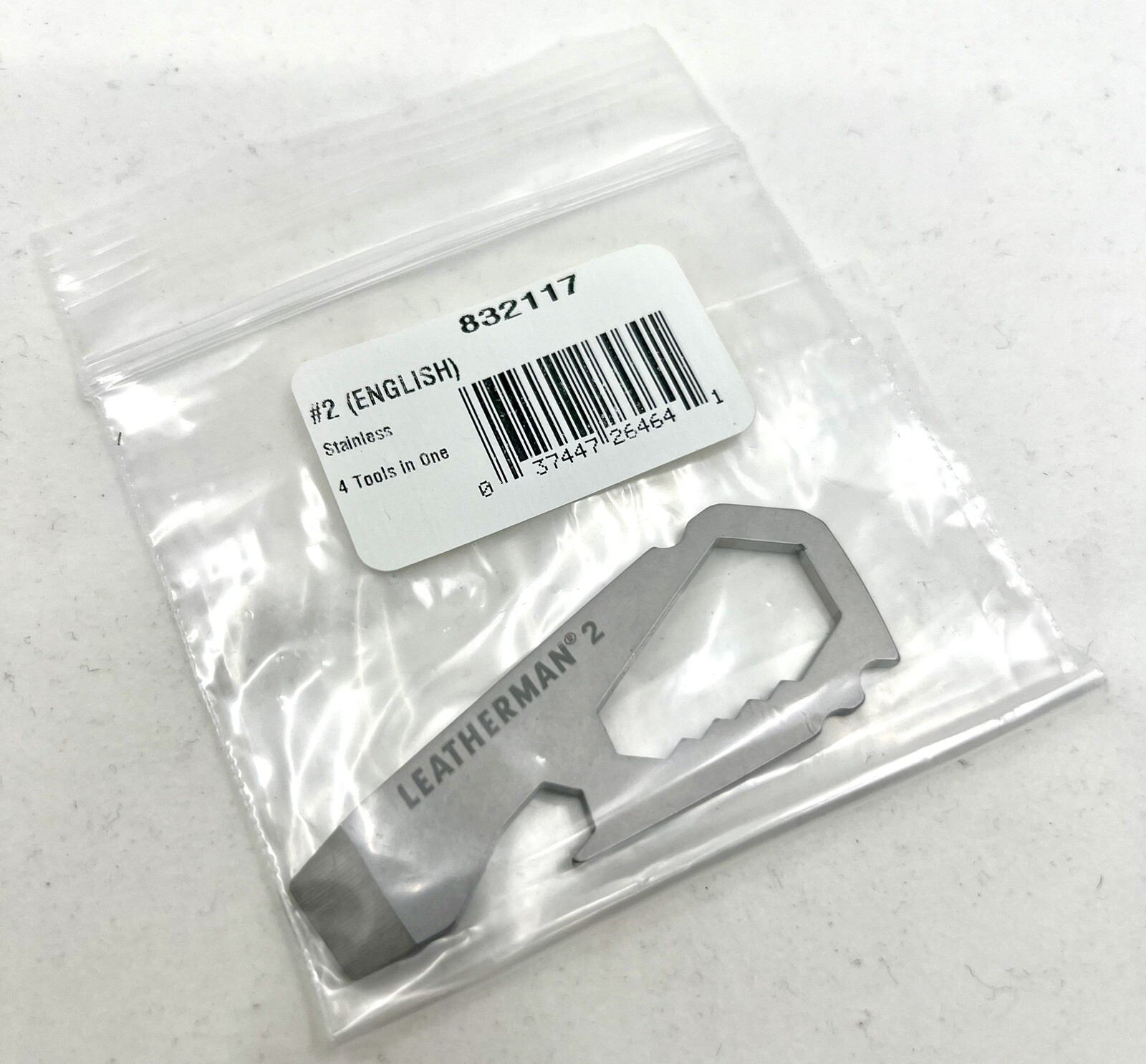 Leatherman By the Numbers #2 Key Chain Pocket Tool / Pry Bar EDC 832121 BNIB