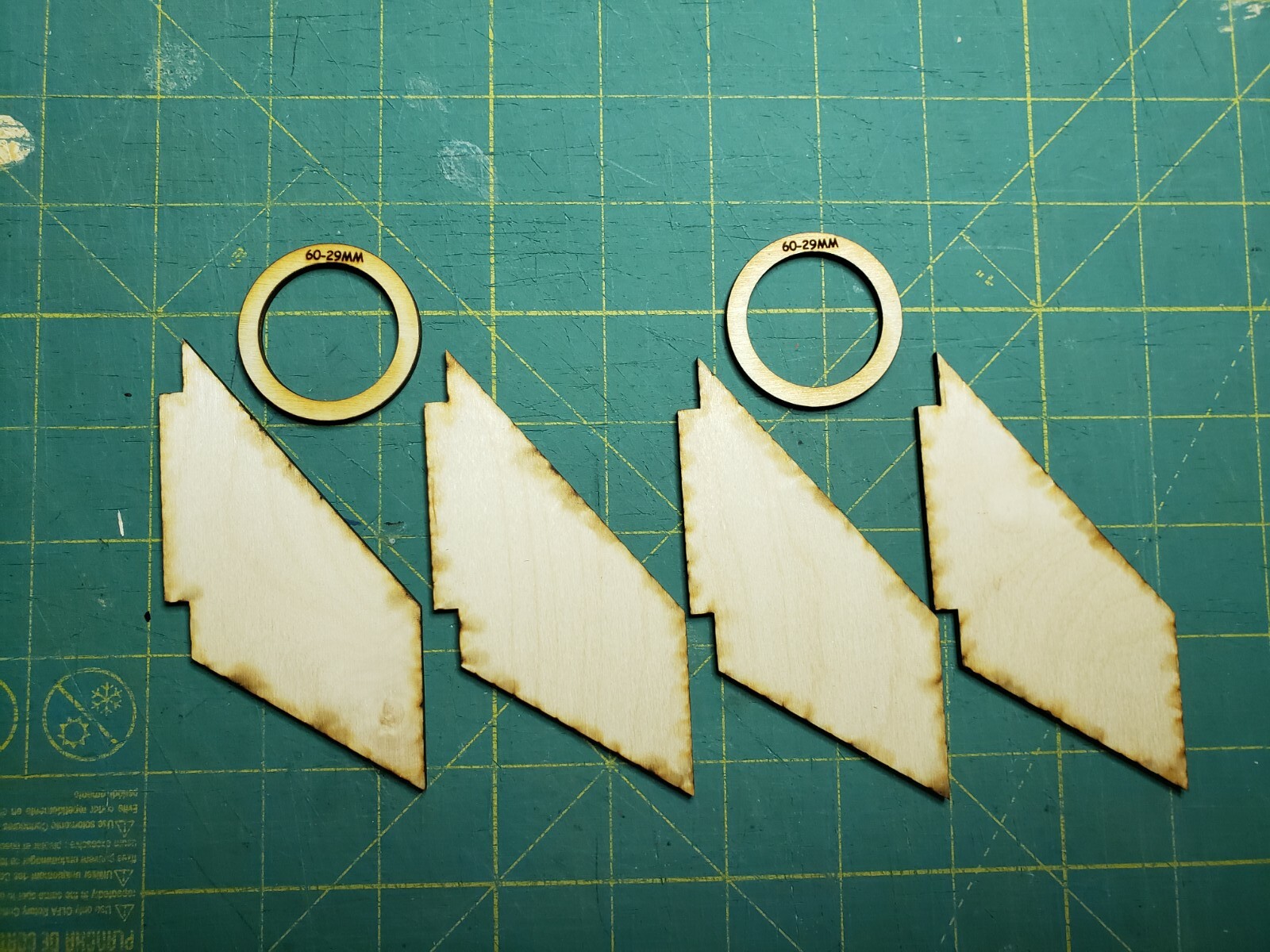Estes Mean Machine  #1295 plywood fins and centering rings upgrade for 29mm