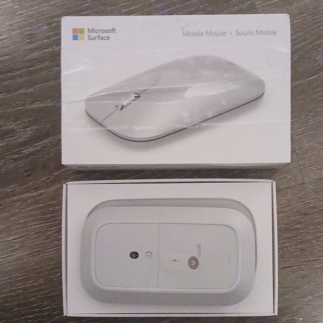 Microsoft Surface Mobile Mouse Bluetooth Wireless Optical Scroll Wheel Gray