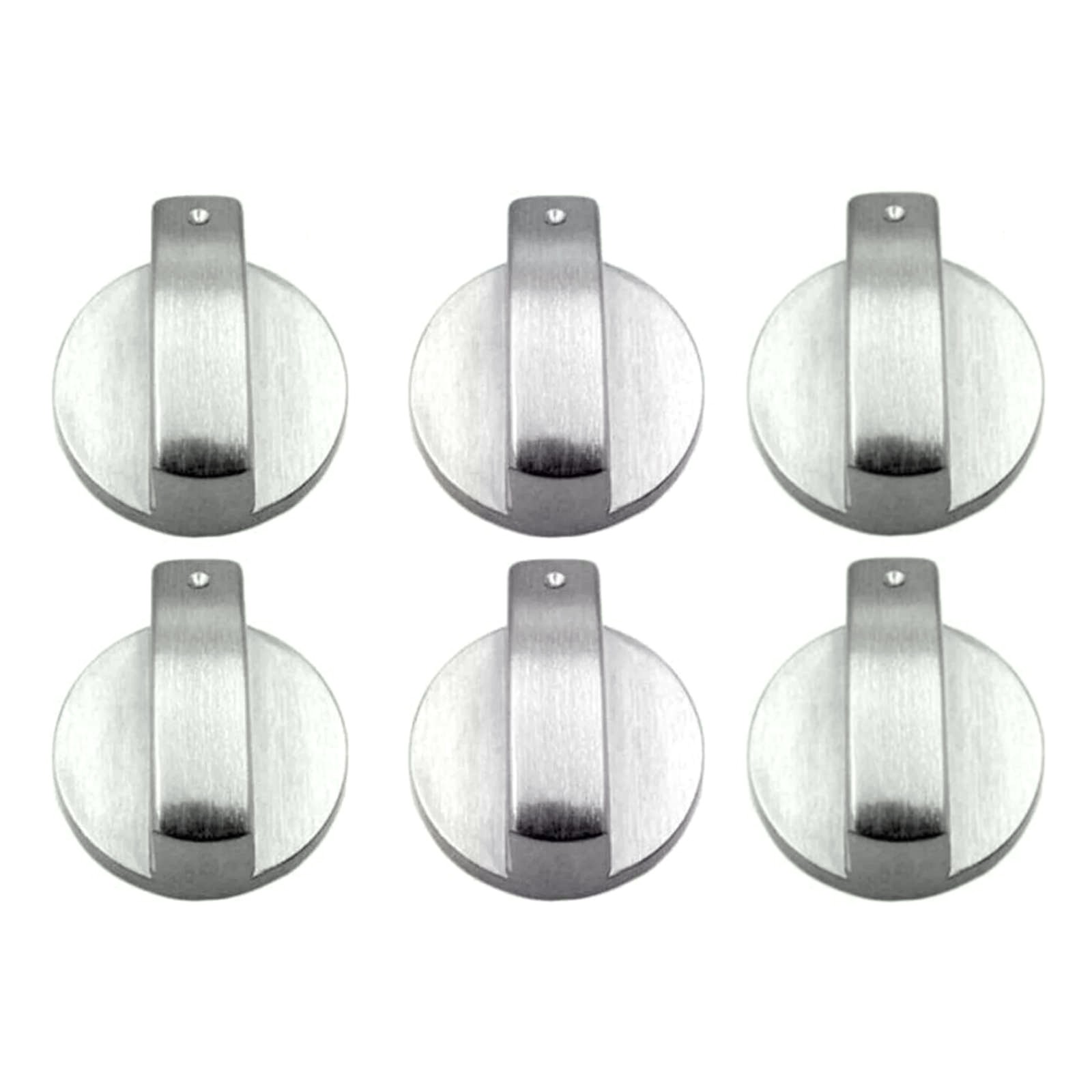 6pcs Universal Gas Stove Knobs Cooker Oven Kitchen Control Metal Replace