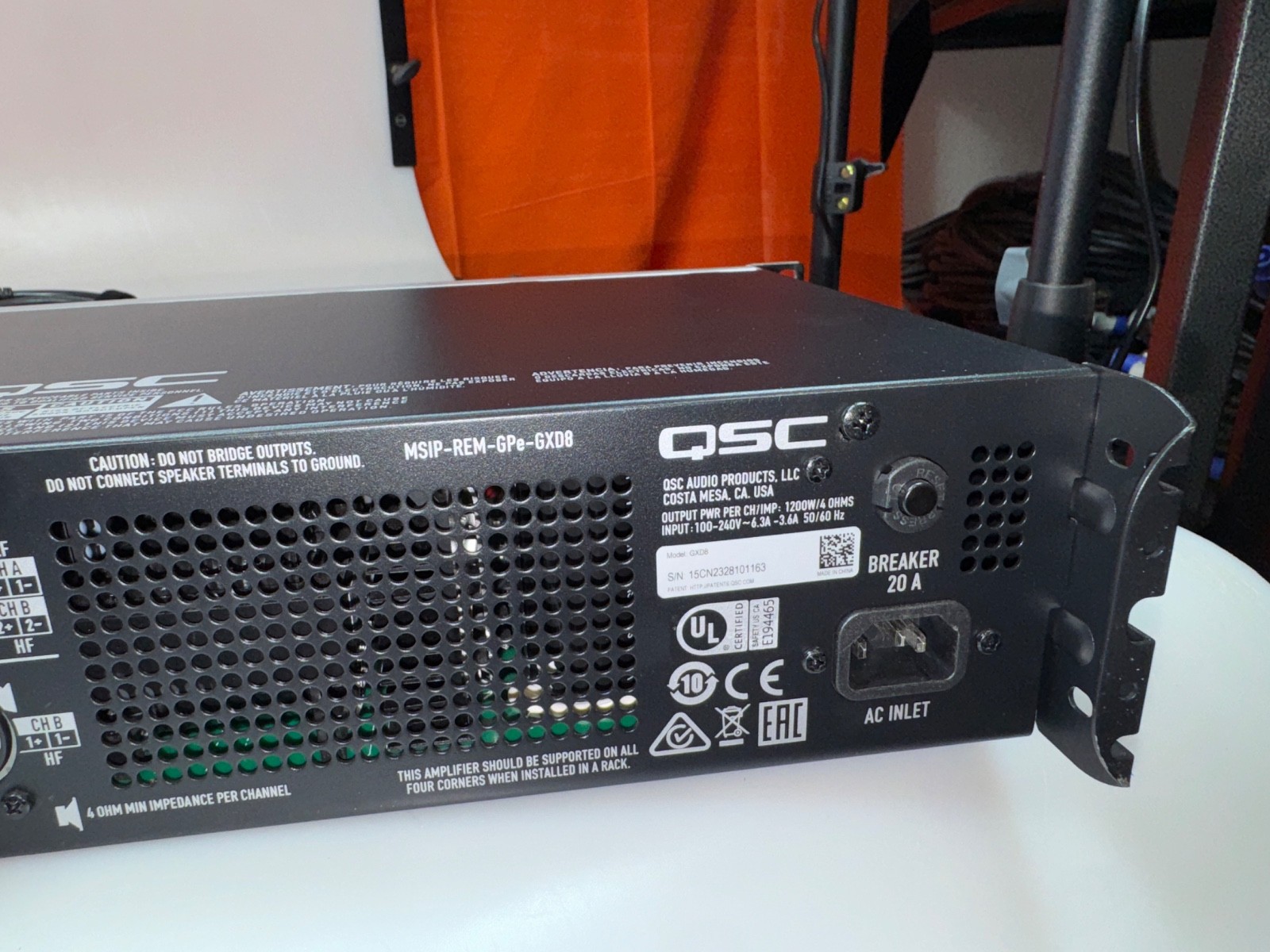 QSC GXD 8 2ch Digital Amplifier W/ Onboard DSP