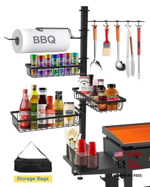 Griddle Caddy Organizer for Blackstone Griddle Accessories, BBQ Grill Picnic