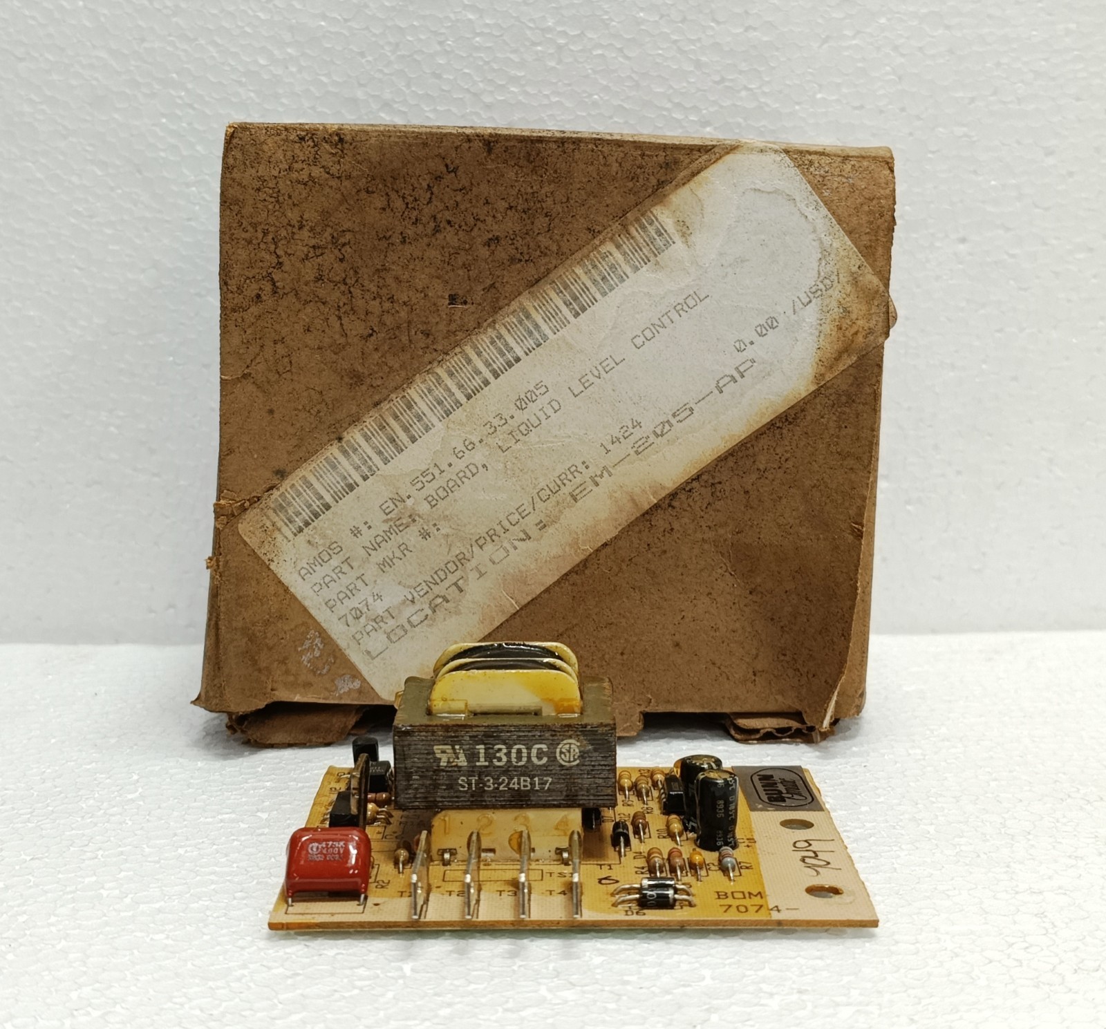 BUNN 551.66.33.005 (07074.1030) Liquid Level Control PCB 120V 5-Sec New Surplus