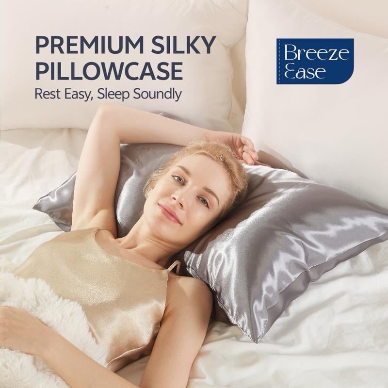 Breeze Ease Silk Pillowcase Set Of 2