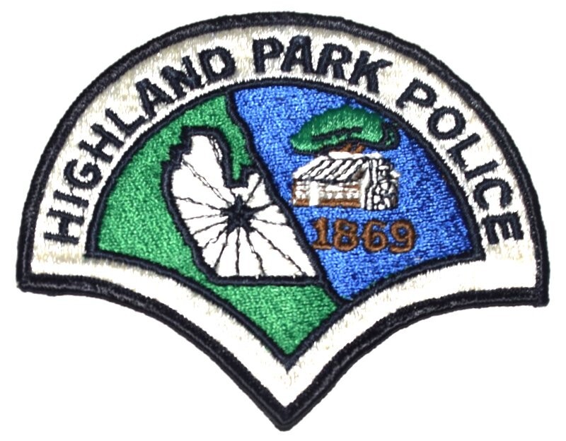HIGHLAND PARK ILLINOIS IL Police Patch LOG CABIN CITY STAR