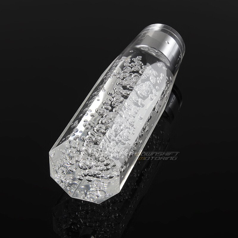 VIP Universal JDM Diamond Crystal Manual Bubble Shift Knob 150mm CLEAR