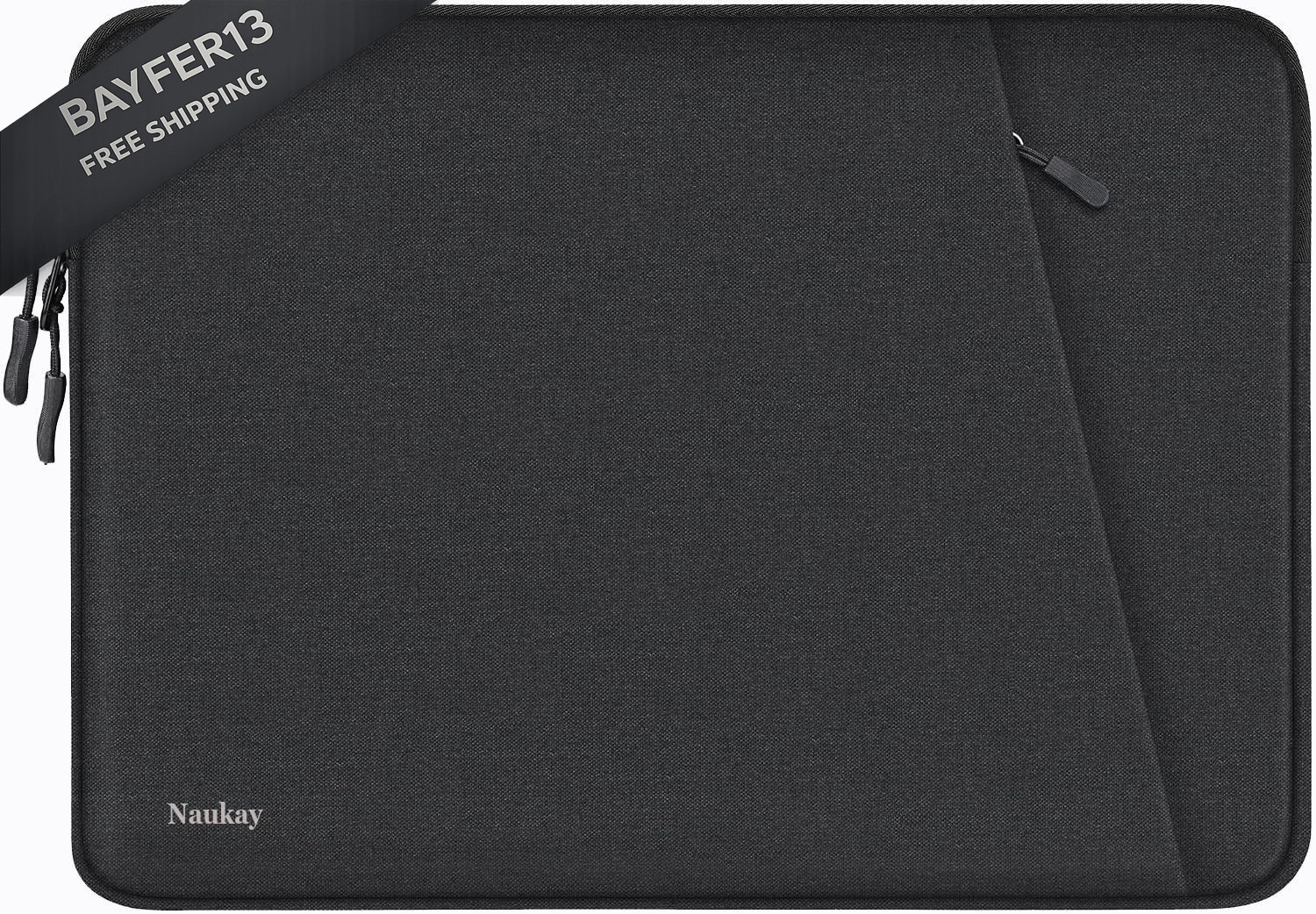 Laptop Case 15.6 inch, Shockproof Protective Computer Sleeve Black
