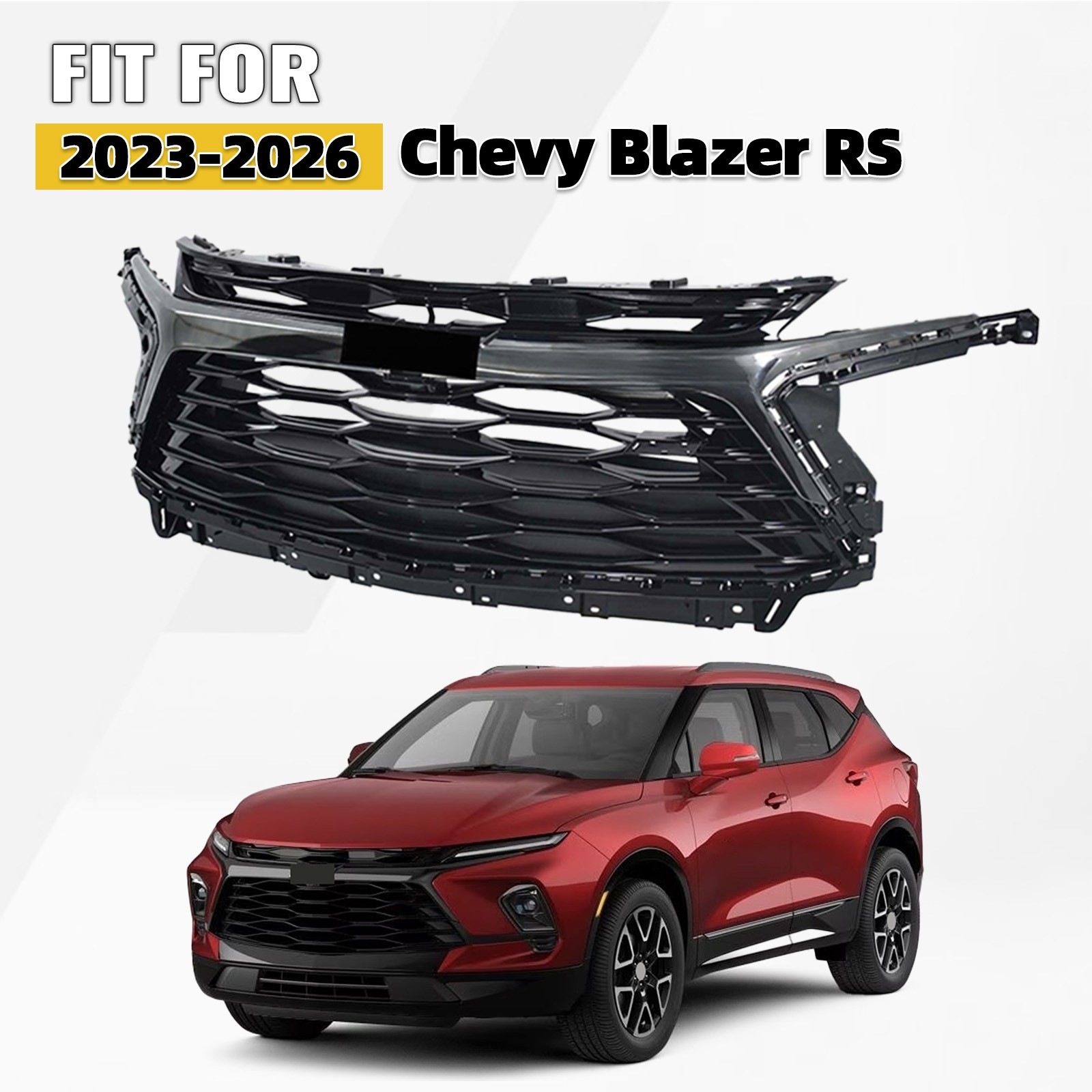 For 2023 2024 2025 2026 Chevy Blazer RS Front Bumper Grille Assembly Grill