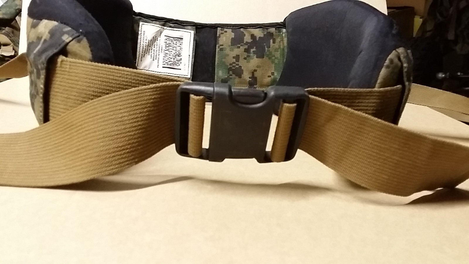 USMC  1st. Gen  Black marpat ILBE HIP BELT  (Fits  1st. and 2nd Gen bags)