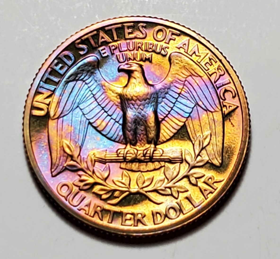 TONED 1977 S WASHINGTON QUARTER PROOF UNC #C2090