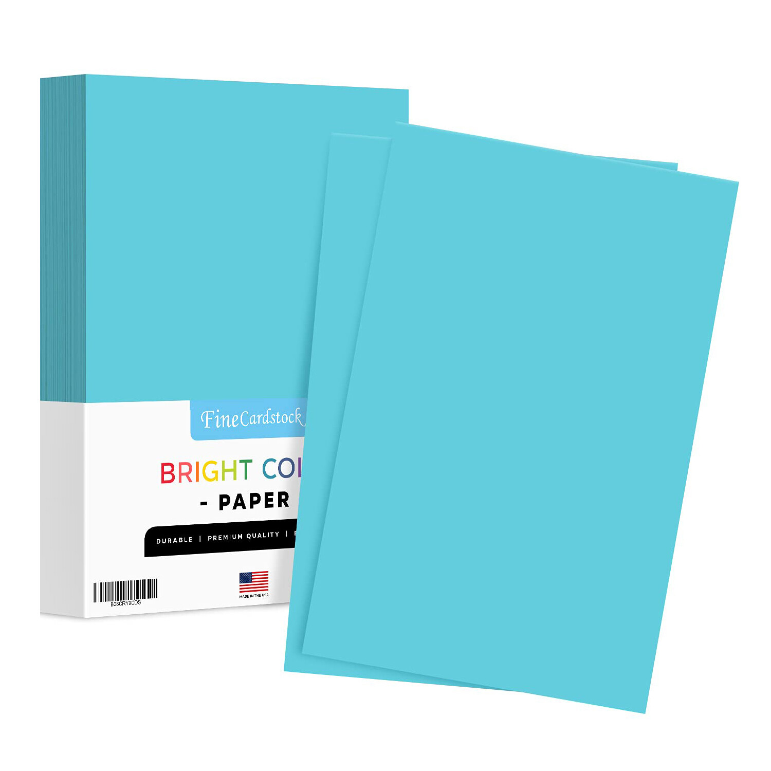 Light Blue Bright Color Paper, 24lb Bond (90gsm), 11 x 17, 100 Sheets