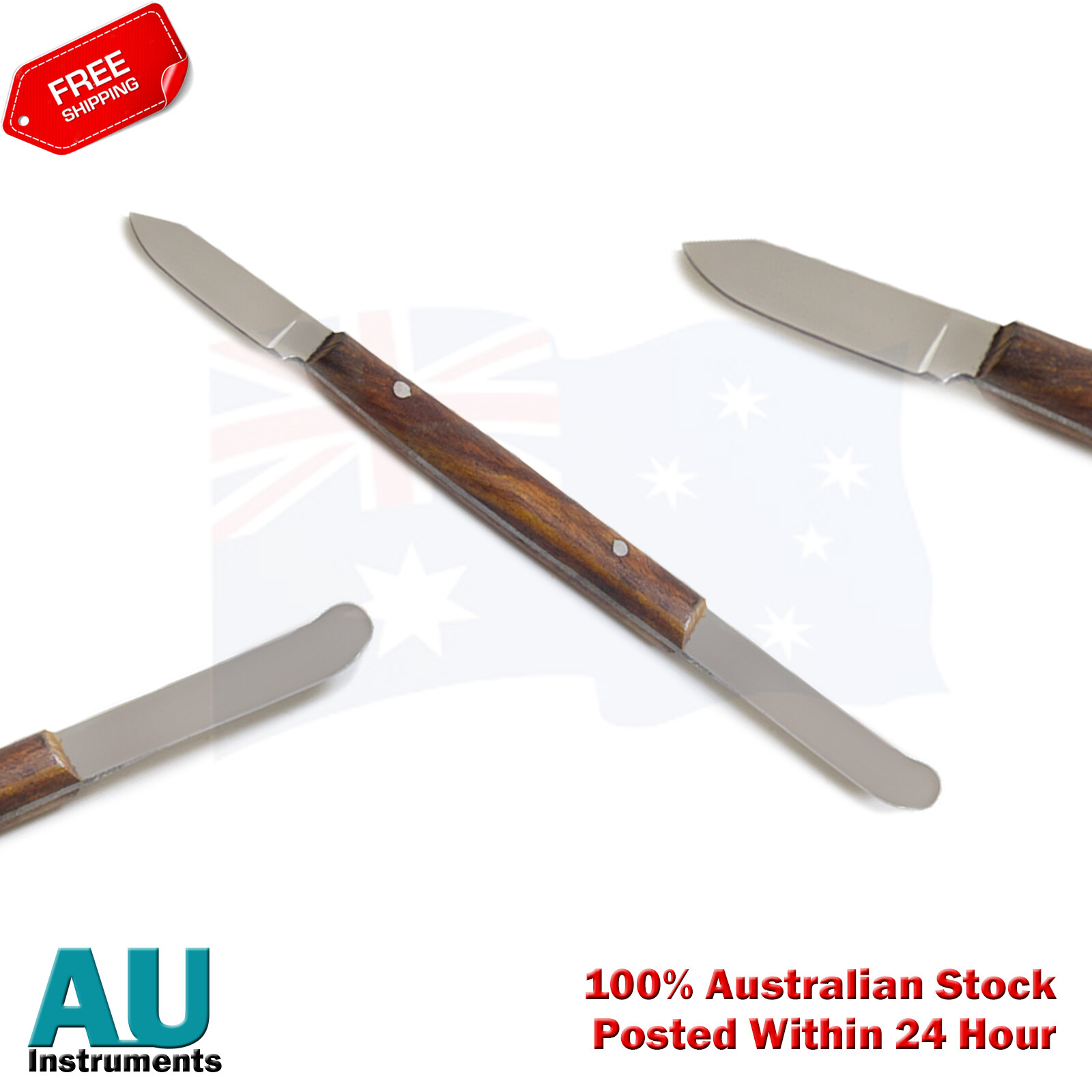 Set Of 2 Laboratory Wax Modelling & Carving Fahnestock Pottery Spatulas