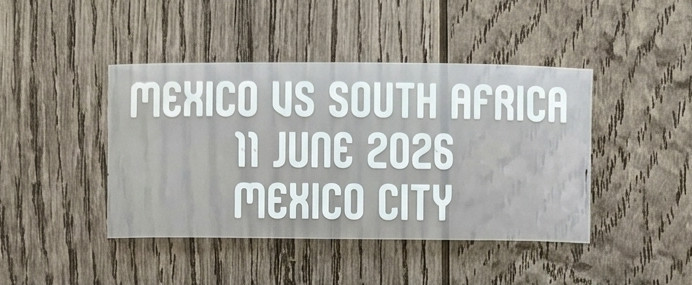 Mondial 2026 Mexico v South Africa Match Details Patch Badge