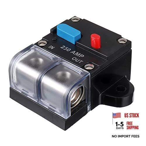 Resettable Circuit Breaker - 250 Amp Self Recovery with Manual Reset 250A