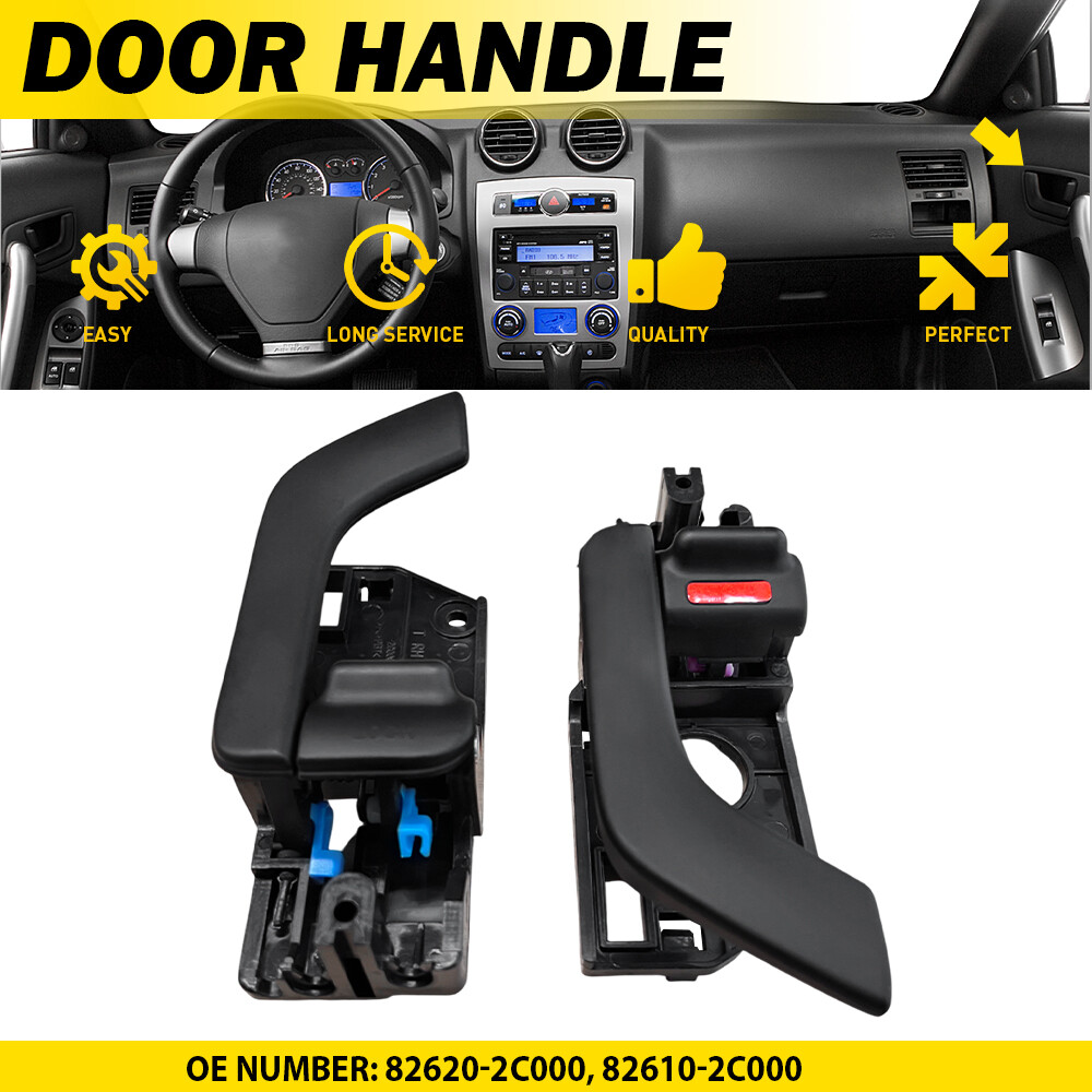 Pair For Hyundai Tiburon 03-08 Side Inside Interior Door Handle Front Right Left