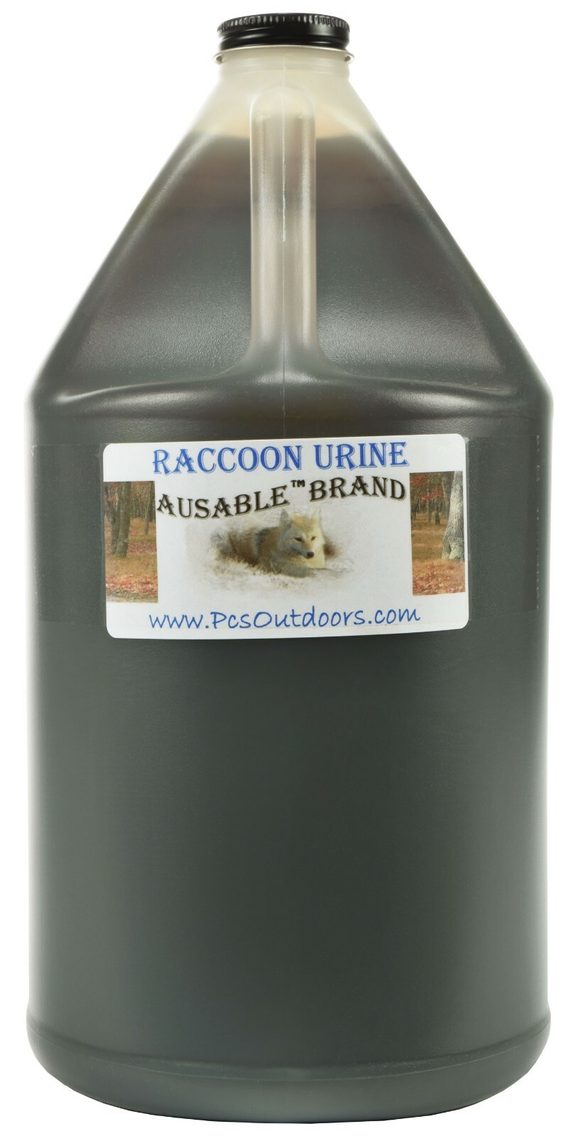 Ausable Brand Raccoon Urine 1/2 Gallon Plastic Bottle