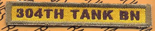US ARMY 304TH TANK BN ARMOR TANKER CAV ACR tab patch