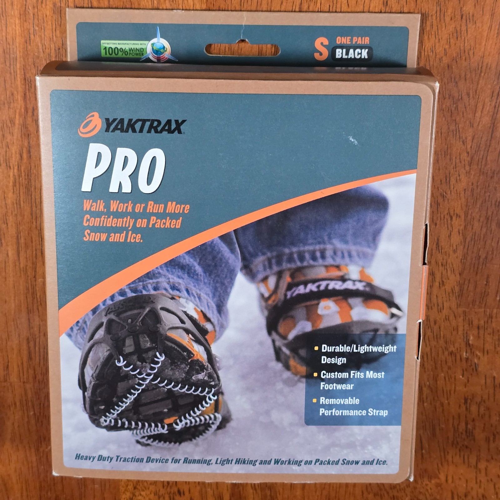 Yaktrax Pro Traction Cleats for Walking/Jogging/Hiking on Snow & Ice Small NEW