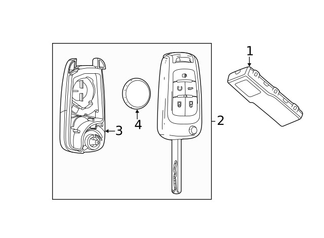 Genuine GM Ignition Key 13579217