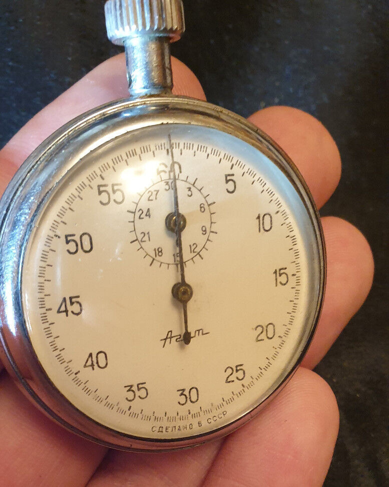 Vintage USSR Agate mechanical stopwatch