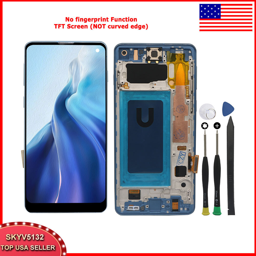 Blue TFT LCD Display Touch Screen Digitizer For Samsung S10 G973U G973F G973C