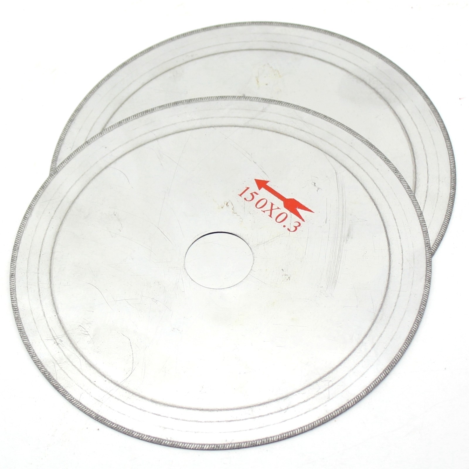 2Pcs 6" Ultra thin diamond lapidary saw blade Gems Jewelry Thin Cutting Blade