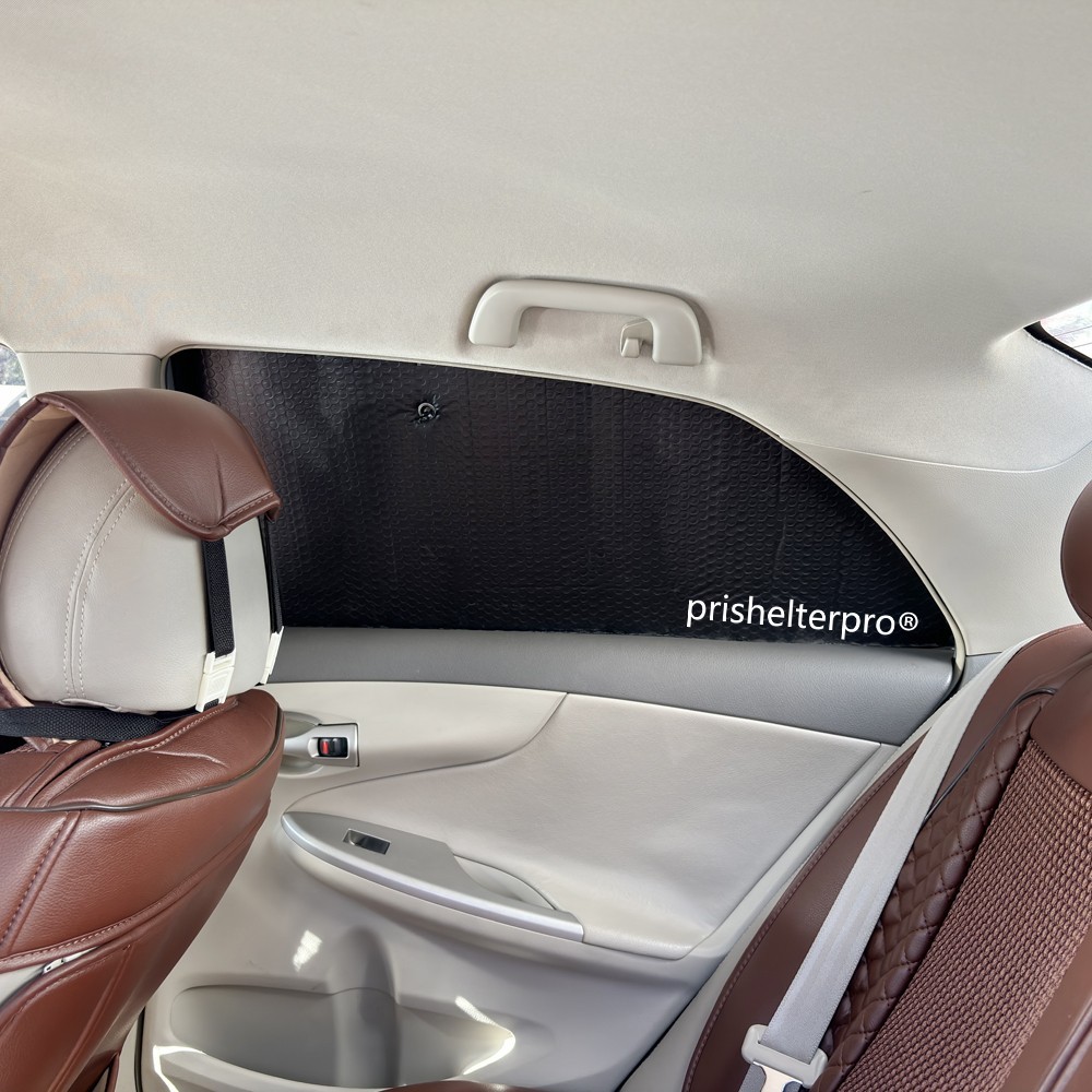 Fit For Corolla 2009-2013 Side Window Black Silver Camp Privacy Sunshade 4pcs