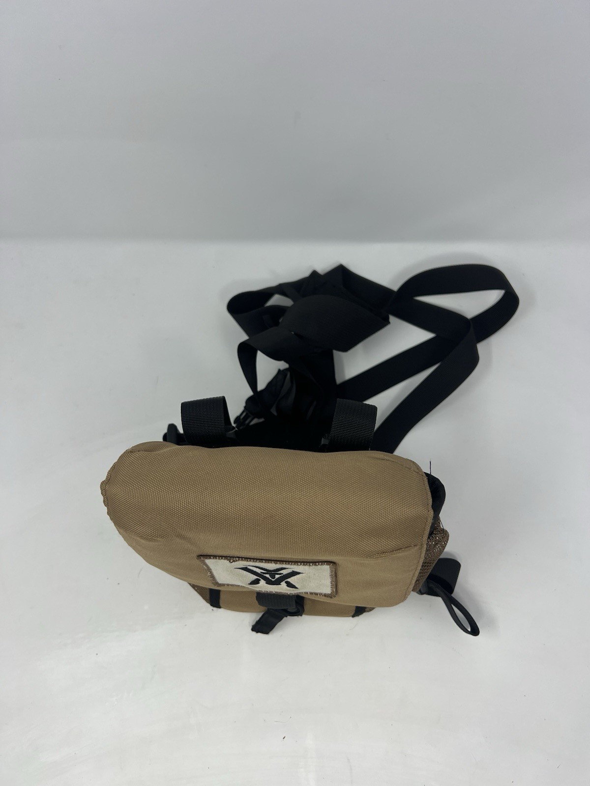 Vortex Tan Binocular Harness Case with Straps and Mesh Pockets