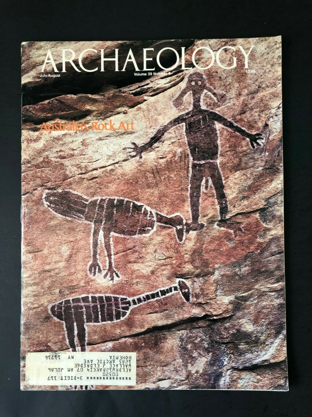 Archaeology Magazine July/August 1986  Australia's Rock Art