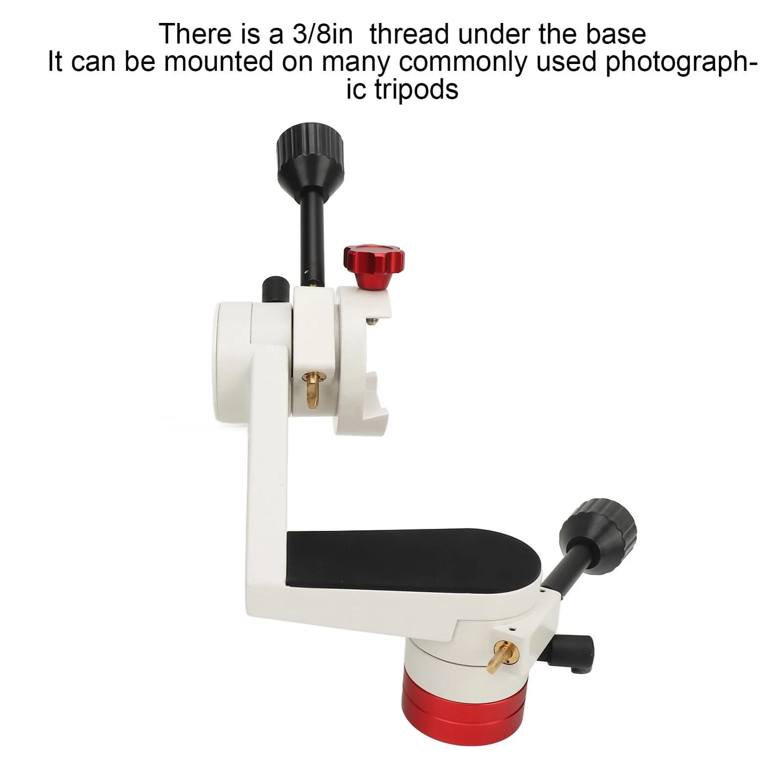 Professional Tripod Head-Dual Slow-Motion Axis for Precision Tracking &Alignment