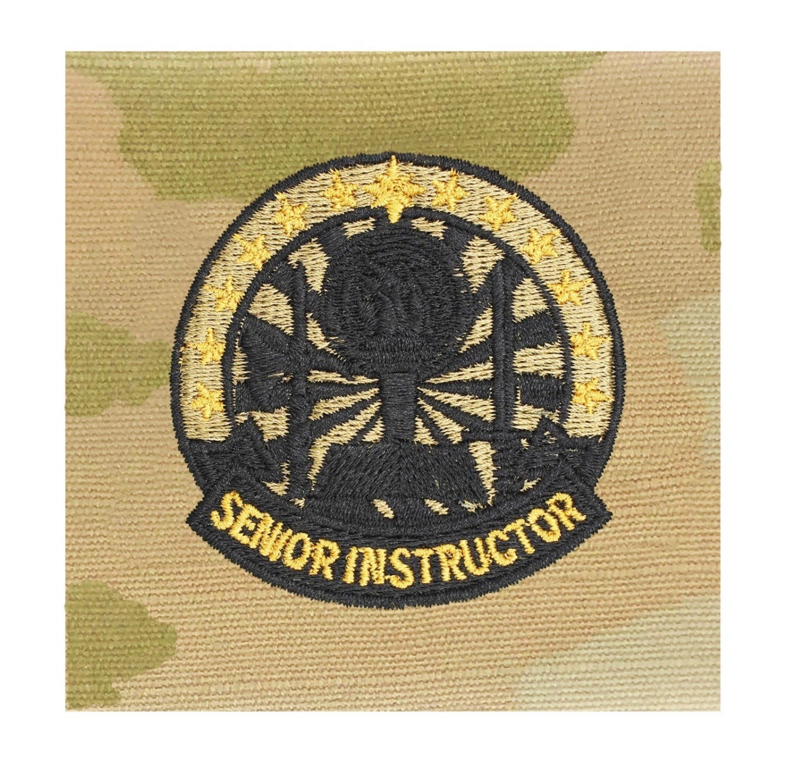 US Army Senior Instructor OCP Sew-on Badge