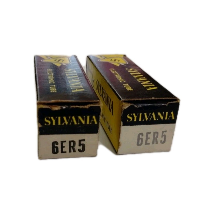 Sylvania Electronic Tube 6ER5 LOT of 2 NEW in Box Vintage Vacuum Tube