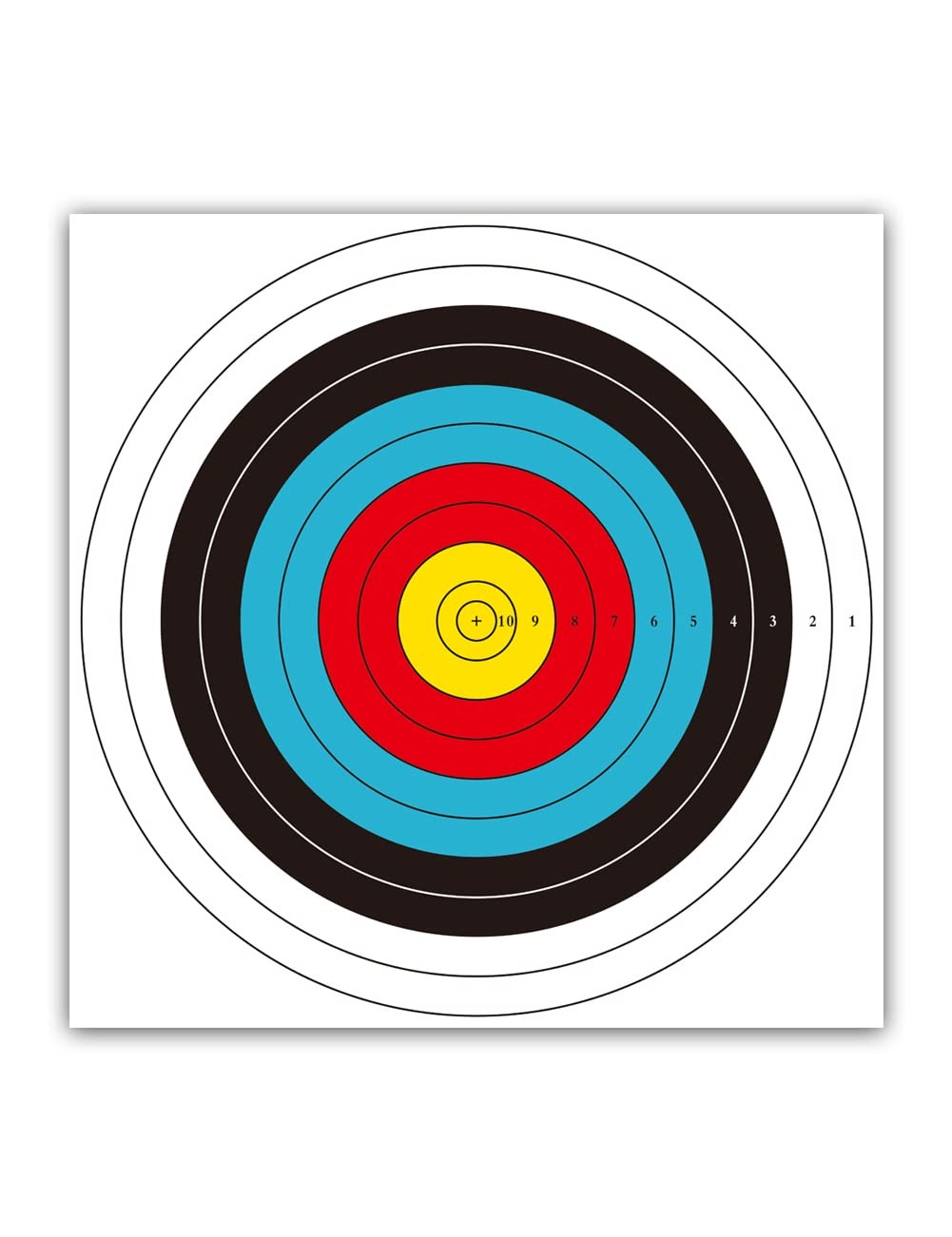 Archery Targets Paper for Backyard 40cm 10ring 30pcs
