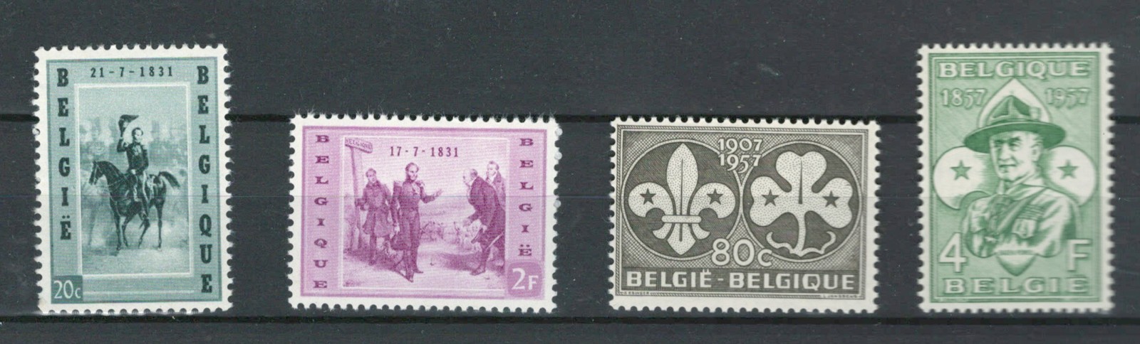 BELGIUM EUROPE BOY SCOUTS   MNH SET STAMP Lot( BELG 860)