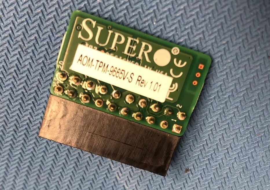 NEW Supermicro AOM-TPM-9655V-S Vertical TPM/PA191S001640