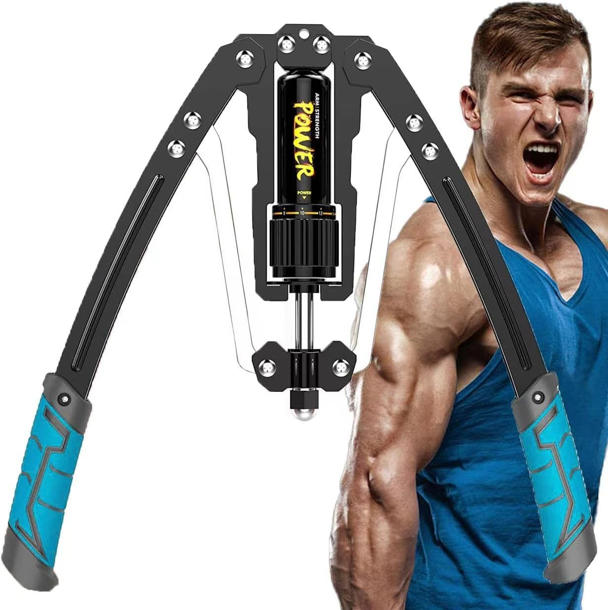Twister Arm Exerciser - Adjustable 22-440Lbs Hydraulic Power/Home Chest Expander
