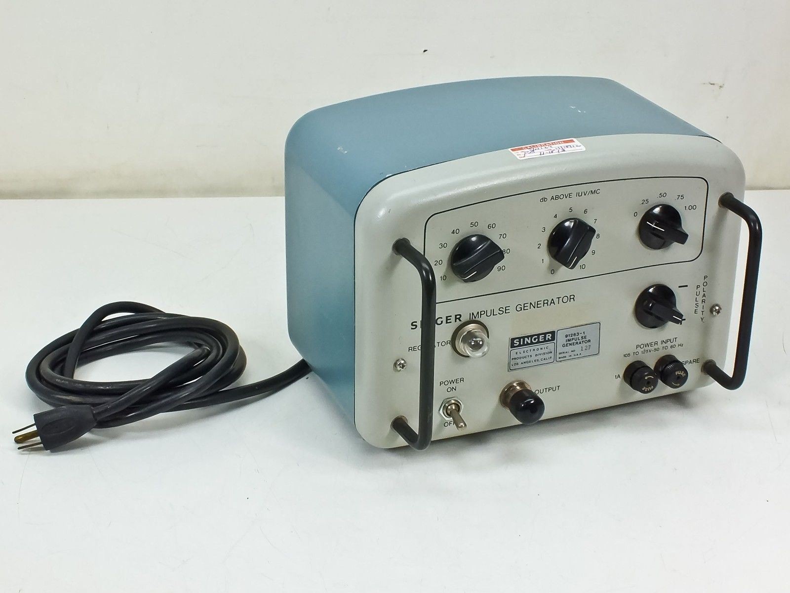 Singer 91263-1 Impulse Field Generator Stoddart Calibrated 105-125V BNC Output