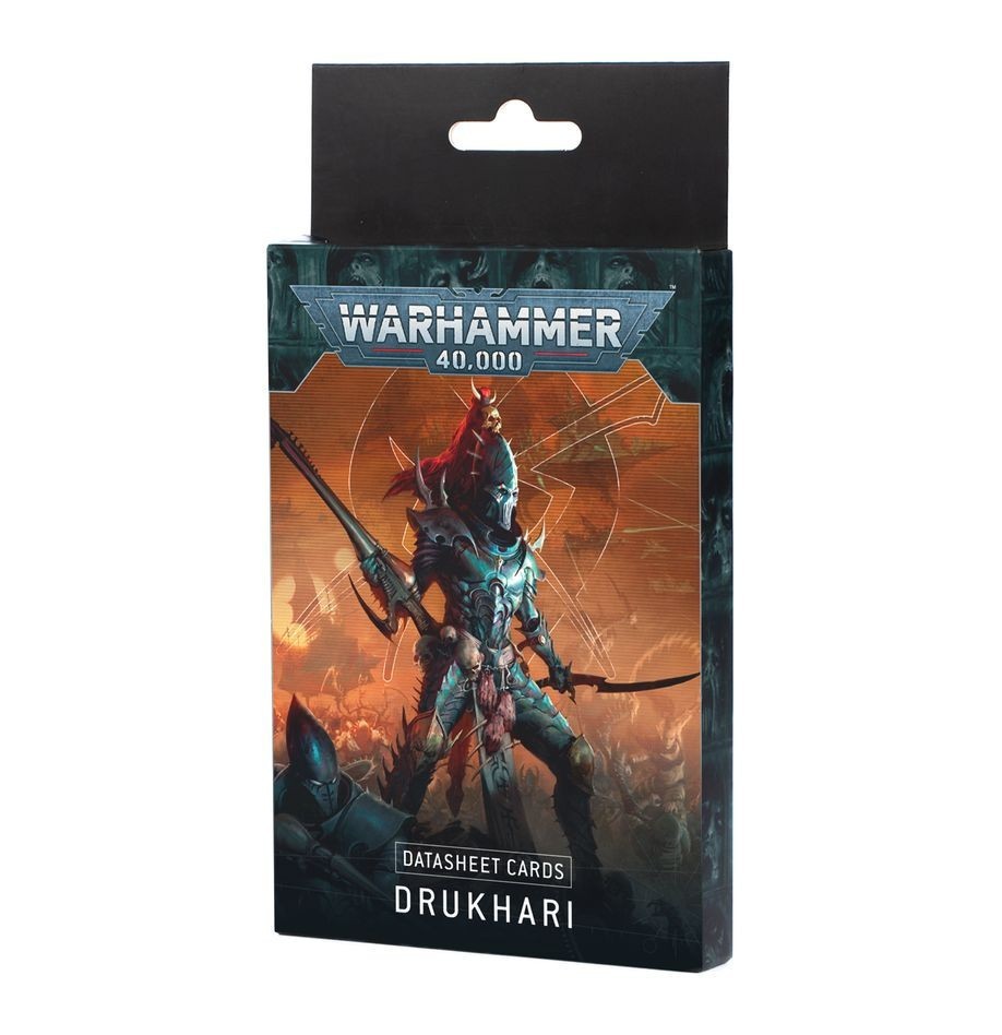 Datasheet Cards: Drukhari - Warhammer 40k - Brand New - Latest Edition! 45-02