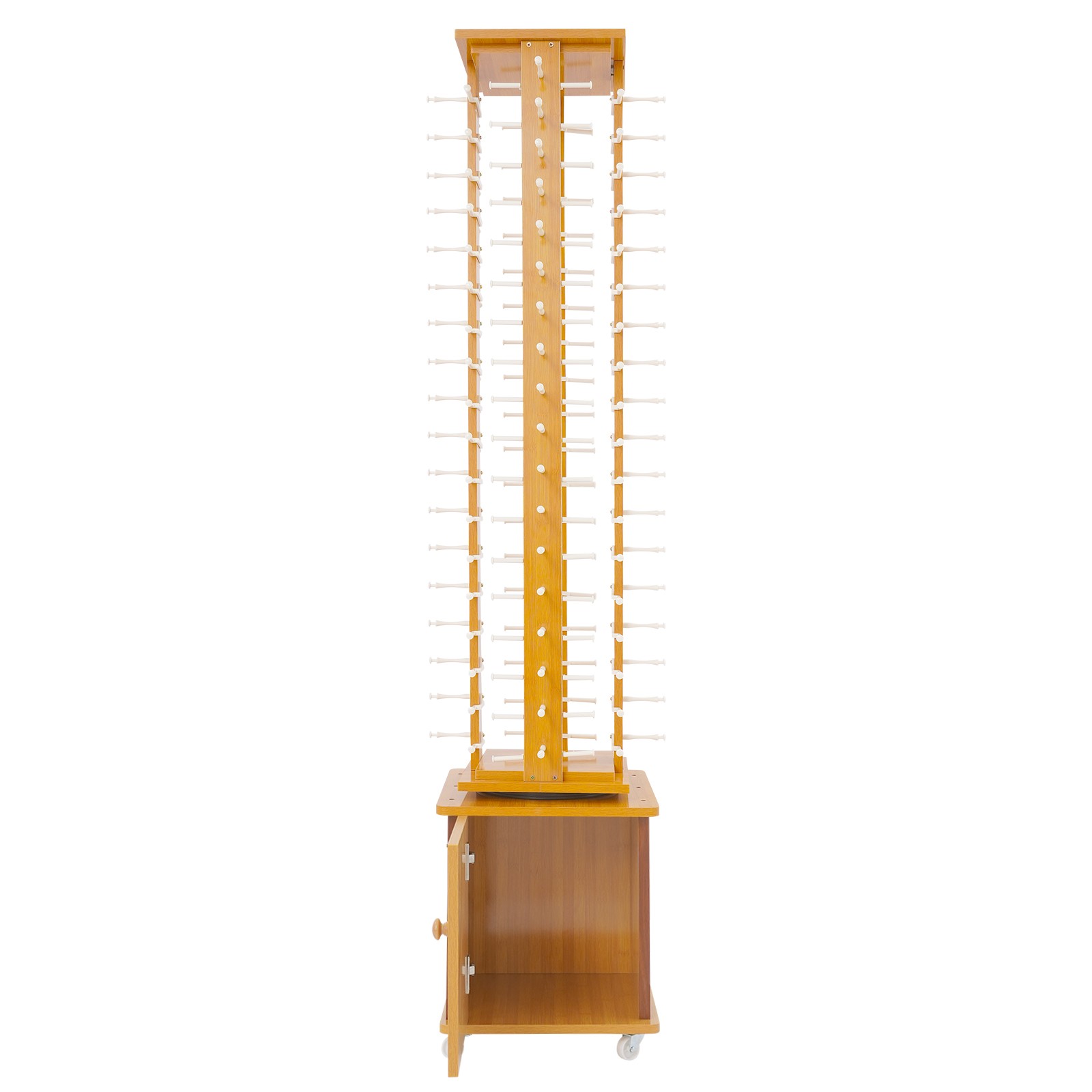 72-Pair Eyeglass Display Rack Rotating Glasses Storage Stand Floor-standing