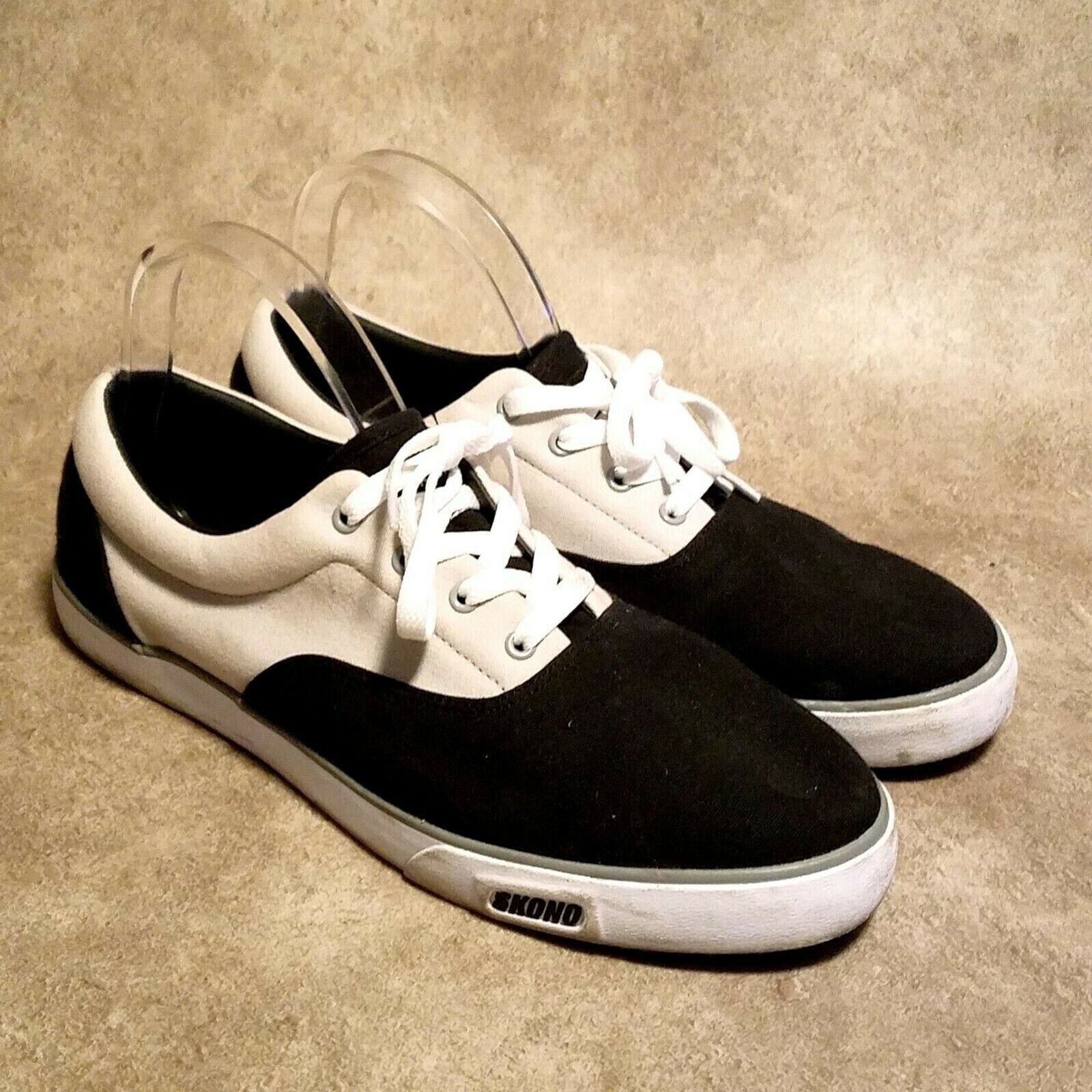 Skono Mens Norways Inspiration Sz 44 EUR 10 M Black Lace Up Sneakers