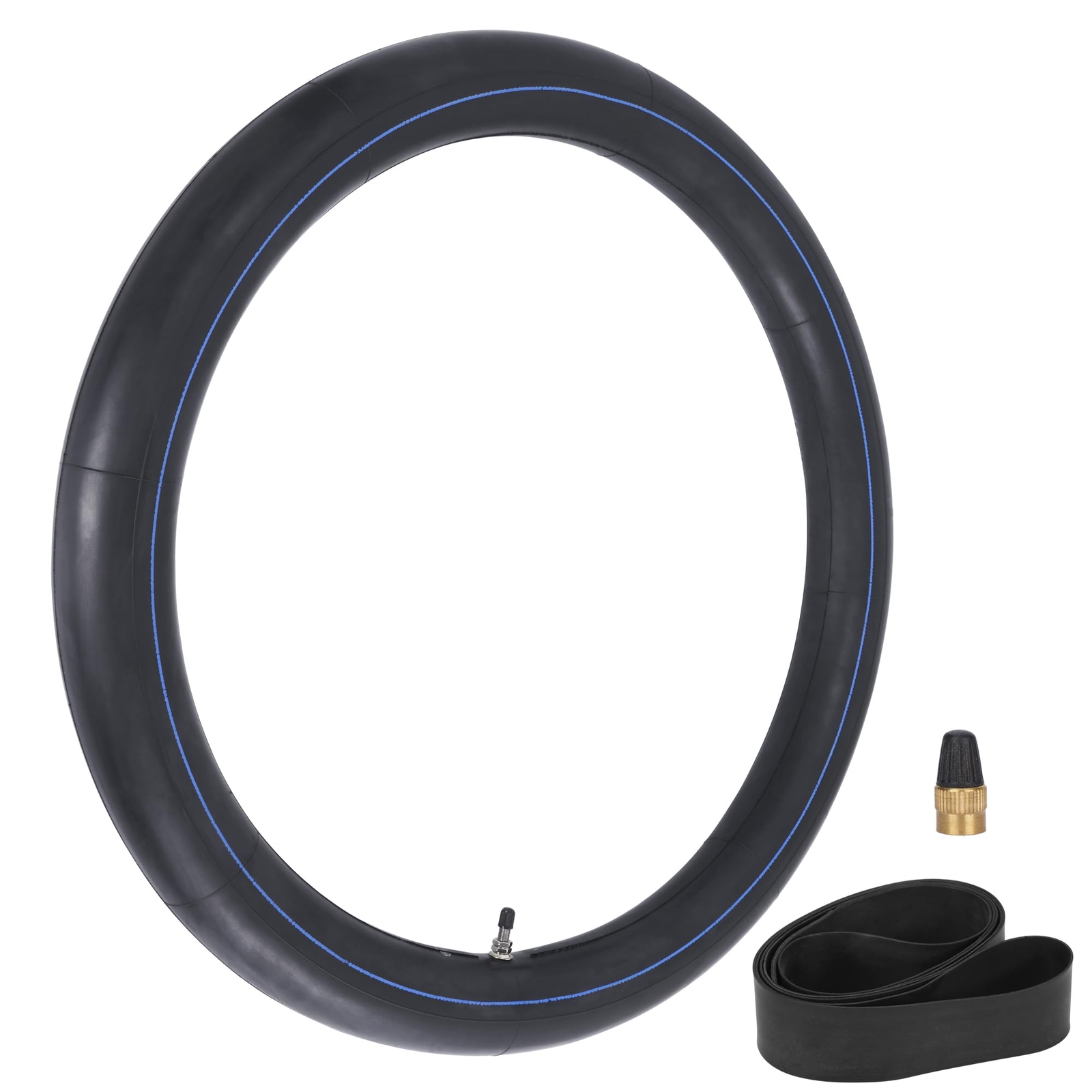 80/100-21 Dirt Bike Inner Tube Heavy Duty 2mm 90/90-21 Rim Strip Copper Caps